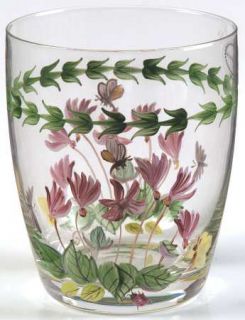 Portmeirion Botanic Garden 14oz Handpainted Glassware Double Old Fashion, Fine C