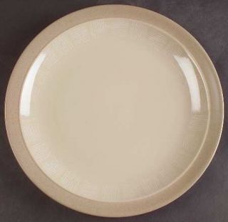 Johnson Brothers Hessian Dinner Plate, Fine China Dinnerware   Beige Band,White