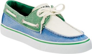 Womens Sperry Top Sider Biscayne   Blue/Green/White Canvas Casual Shoes
