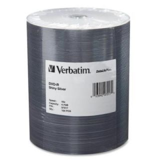 Verbatim 97017 DVD Recordable Media   DVD R   16x   4.70 GB   100