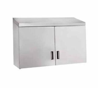 Advance Tabco 60 Stainless Wall Mount Cabinet   Hinged Doors, Shelf