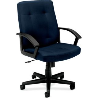 Basyx VL602 Series Mid Back Chair with Loop Arms BSXVL602VA Color Navy