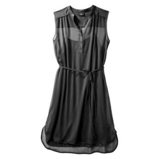 Mossimo Womens Sleeveless High Low Dress   Black XL