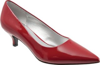 Womens Trotters Paulina   Red Patent Leather Mid Heel Shoes