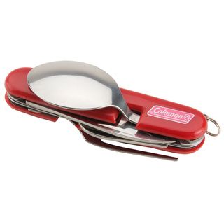 Coleman Campers Utensil Tool (Red/silverMaterials Plastic, metalDimensions 7.88 inches high x 3.75 inches wide x 1.25 inches deepModel 2000016425 )
