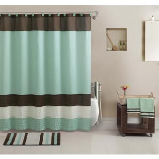 Regatta Shower Curtain, Towel And Bath Accessory 17 piece Set