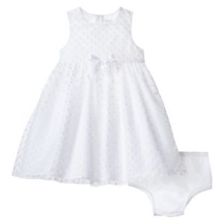 TEVOLIO Newborn Girls Dress   White NB