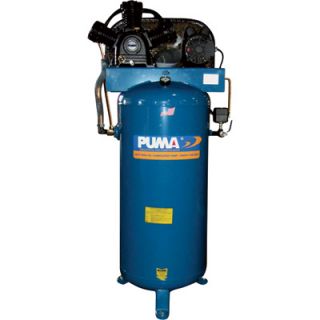 Puma Belt Drive Stationary Vertical Air Compressor   60 Gallon Vertical, 5 HP,
