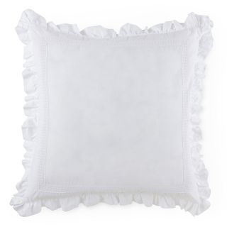 LIZ CLAIBORNE Rapunzel Euro Pillow, White