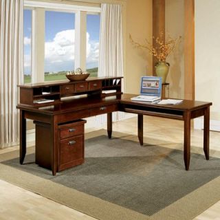 kathy ireland Home by Martin Furniture Tribeca Loft Cherry Writing Table and 