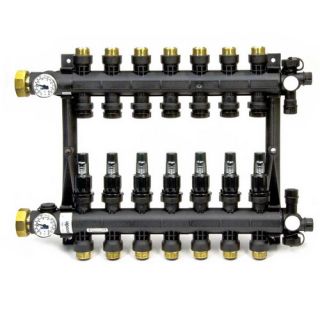 Uponor Wirsbo A2670701 EP Heating Manifold Assembly with Flow Meter, Radiant Heating amp; Cooling, 7Loop