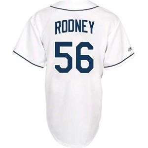 Tampa Bay Rays Fernando Rodney Majestic MLB Player Replica Jersey MD