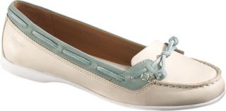 Womens Sebago Felucca Lace   Ivory/Light Teal Full Grain Leather Casual Shoes