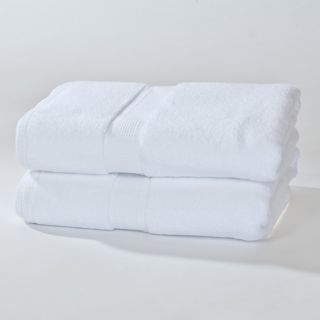 Calcot Supima Cotton Zero Twist 600 Gsm Bath Towels (set Of 2)