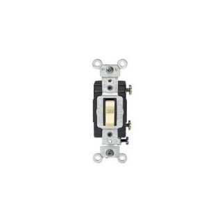 Leviton CS1152I Light Switch, Toggle Switch, Commercial Grade, SinglePole Ivory