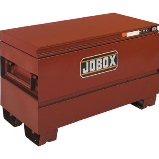 Jobox 42in. Heavy Duty Steel Chest   Site Vault Security System, 13.8 Cu. Ft.,
