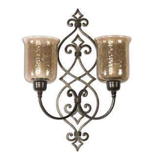 Sorel Antiqued Bronze Double Wall Sconce