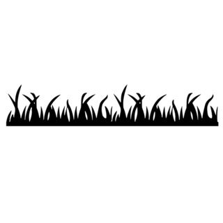 Grass Flora Glossy Black Vinyl Wall Decal (Glossy blackMaterials VinylQuantity One (1)Setting IndoorDimensions 22 inches wide x 25 inches longDimensions are approximate )