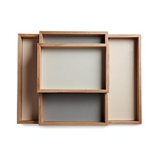 CONRAN Design by Stacking Trays, Oak
