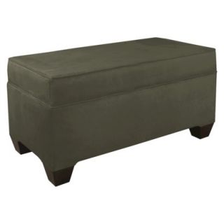 Skyline Bench Custom Upholstery Box Seam Bench 6225 Velvet Pewter