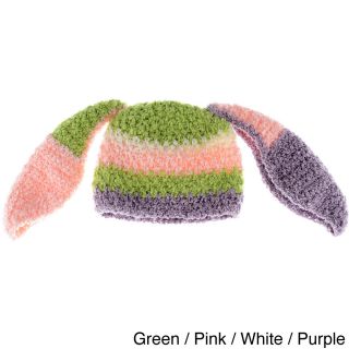 Baby Beanie Hand Crocheted Bunny Ears Hat (3 12 months (39 cm)Set includes One (1) hatColor options Brown/ blue, brown/ white, green/ pink/ white/ purple, pink/ brownClosure Pull overMaterials 100 percent acrylicCare instructions Hand washImportedThi