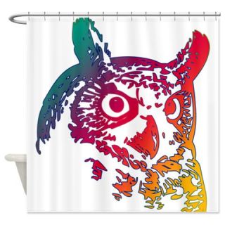  Colorful Owl Shower Curtain  Use code FREECART at Checkout