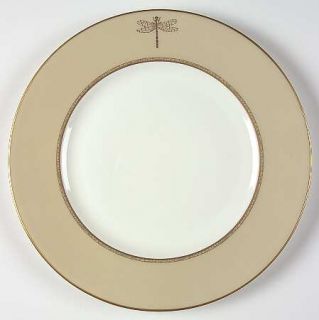 Lenox China June Lane Gold Dinner Plate, Fine China Dinnerware   Matte Gold Rim,