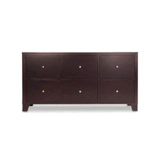 LifeStyle Solutions 500 Series 6 Drawer Dresser with Metal Knobs 500DI 6D DR CP