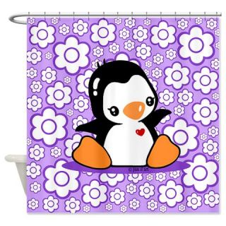  Cute Penguin Shower Curtain  Use code FREECART at Checkout