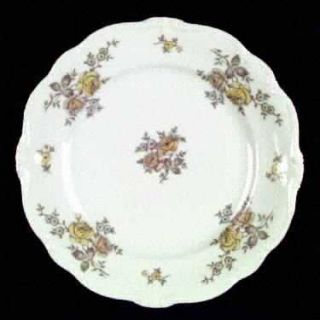 Johann Haviland Regency Dinner Plate, Fine China Dinnerware   Pompadour,Peach&Ye