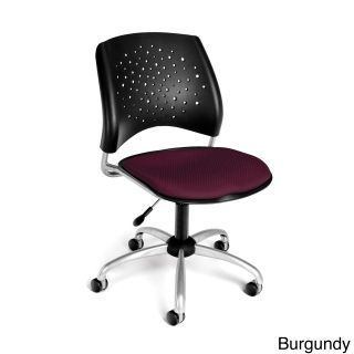 Stars Series Task Chair (Black, navy, sage green, burgundy, forest green, puttyWeight capacity 250 poundsDimensions 33 37 inches high x 21 inches wide x 23 inches deepSeat dimensions 18 inches high x 17 inches wideBack size 19 inches high x 16 inches 