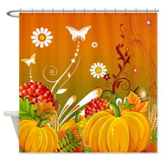  Autumn Pumpkins Shower Curtain  Use code FREECART at Checkout