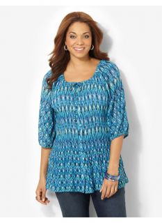 Catherines Plus Size New Wonder Tunic   Womens Size 0X, Mint Leaf