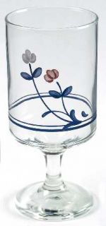 Pfaltzgraff Windsong 10 Oz Glassware Goblet, Fine China Dinnerware   Pink & Blue