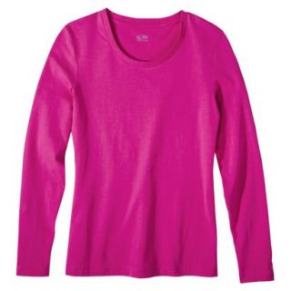 C9 by Champion Womens Long Sleeve Power Workout Tee   Vivid Pink XXL