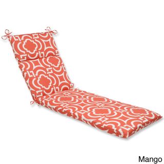 Pillow Perfect Outdoor Carmody Chaise Lounge Cushion (100 percent Spun PolyesterFill material 100 percent Polyester FiberSuitable for indoor/outdoor useCollection CarmodyColor Options Navy, or Mango, or PeacockClosure Sewn Seam ClosureUV Protection Y