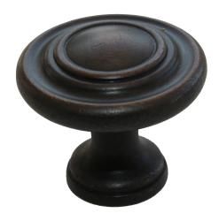Gliderite Oil Rubbed Bronze Classic 3 ring Round Knobs (pack Of 25)