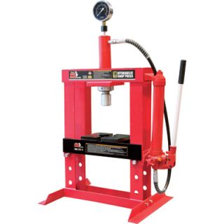 Torin Big Red Hydraulic Shop Press with Gauge Dial   10 Ton, Model# T51003