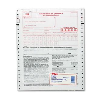 Tops 1096 IRS Approved Tax Forms