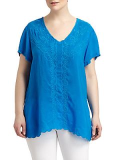 Bouquet Blouse   Cobalt