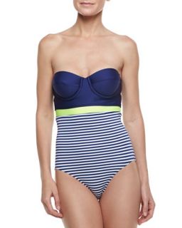 Womens Malibu Stripe One Piece Swimsuit   Splendid