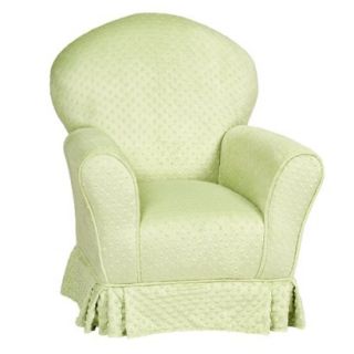 Kids Upholstered Chair Little Castle Fuzzy Kids Chair   Sage