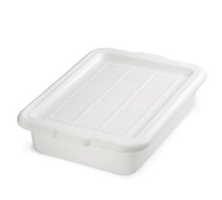 Tablecraft White Polyethylene Freezer Storage Box Cover