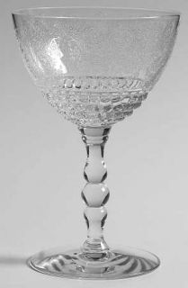Duncan & Miller Royal Lace Clear (Etched) Liquor Cocktail   Stem #5301, Clear,