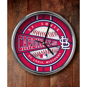 St. Louis Cardinals Chrome Clock