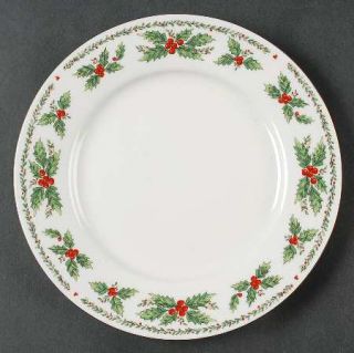 Centurion Cet1 Salad Plate, Fine China Dinnerware   Holly Border