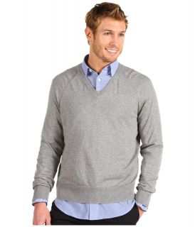 Original Penguin Kris V Neck Sweater Mens Long Sleeve Pullover (Gray)