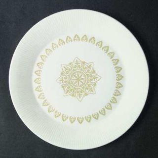 Sheffield Serenade Dinner Plate, Fine China Dinnerware   Yellow Medallion&Shapes