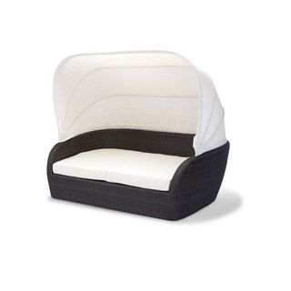 Source Outdoor St Tropez Day Bed (EspressoMaterials High density polyethylene, powder coated aluminumFinish Espresso weaveCushions includedWeather resistantUV protectionCushion covers unzip for easy removal and washingLimited 3 Year residential warranty
