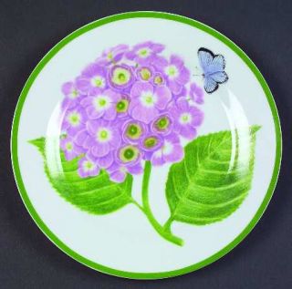 American Atelier Hydrangea (3376) Salad/Dessert Plate, Fine China Dinnerware   P